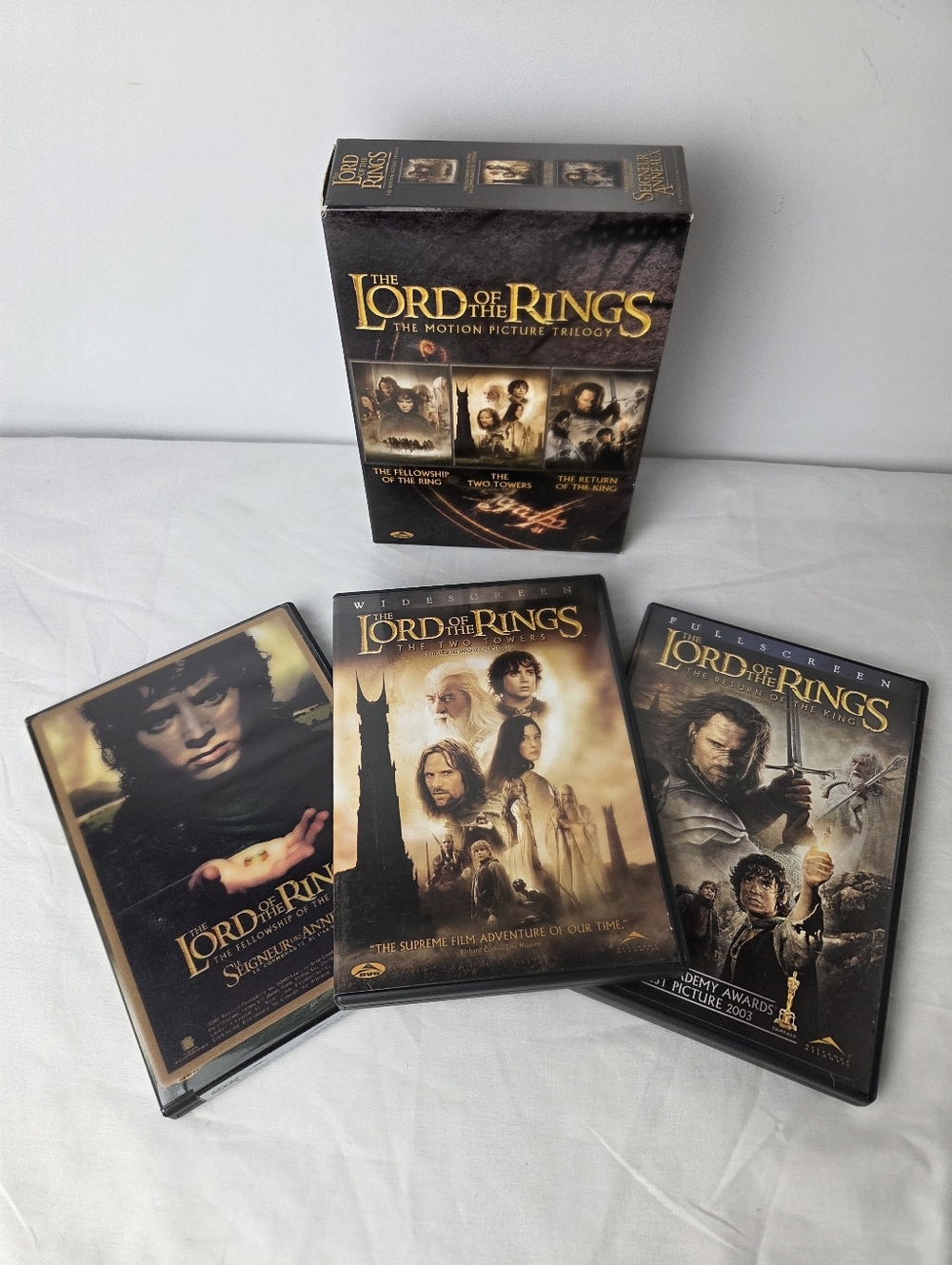 Lord of the Rings DVD Trilogy Box Set Widescreen – Fellowship Two Towers Return